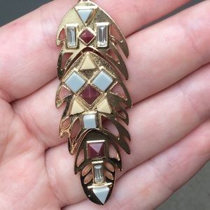 Long Gold Statement Necklace